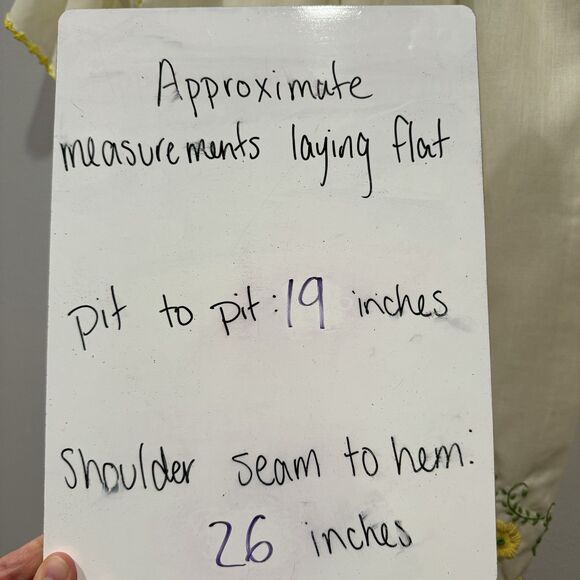 Vintage Handmade Top Embroidered Floral Short Sleeve Stitched Trim Women M Cream - Picture 9 of 9